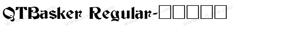 QTBasker Regular字体转换